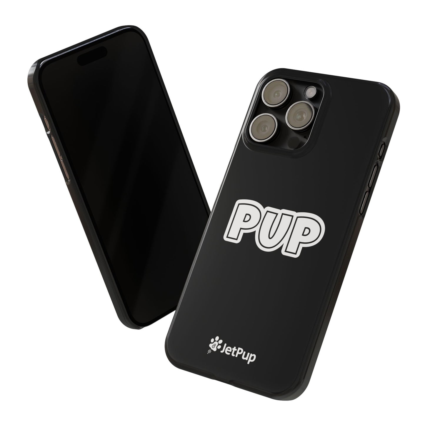 Pup Slim iPhone Cases - Black