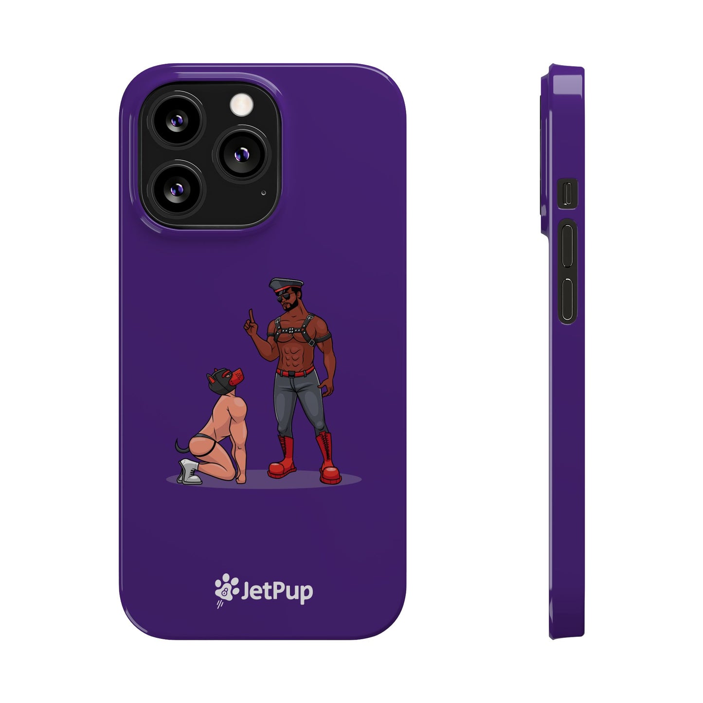 Sir & Pup Hood Slim iPhone Cases - Purple