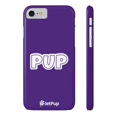 Pup Slim iPhone Cases - Purple