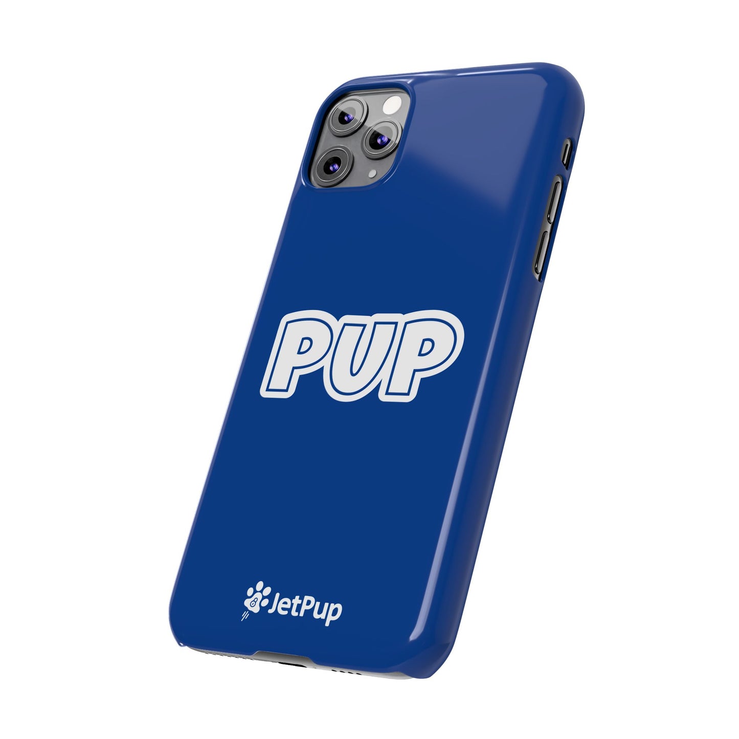 Pup Slim iPhone Cases - Blue
