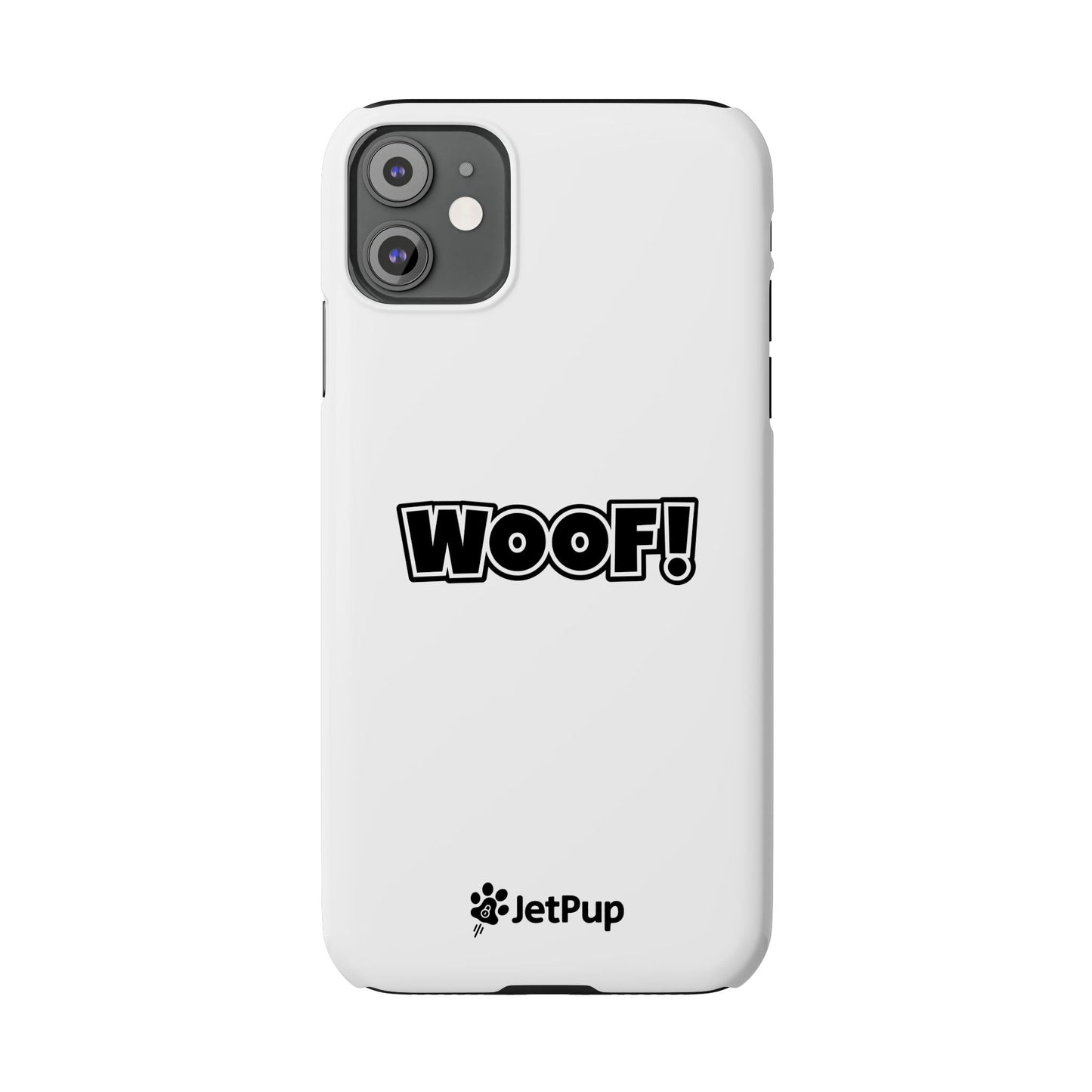 Woof Slim iPhone Cases - White