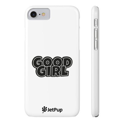 Good Girl Slim iPhone Cases - White