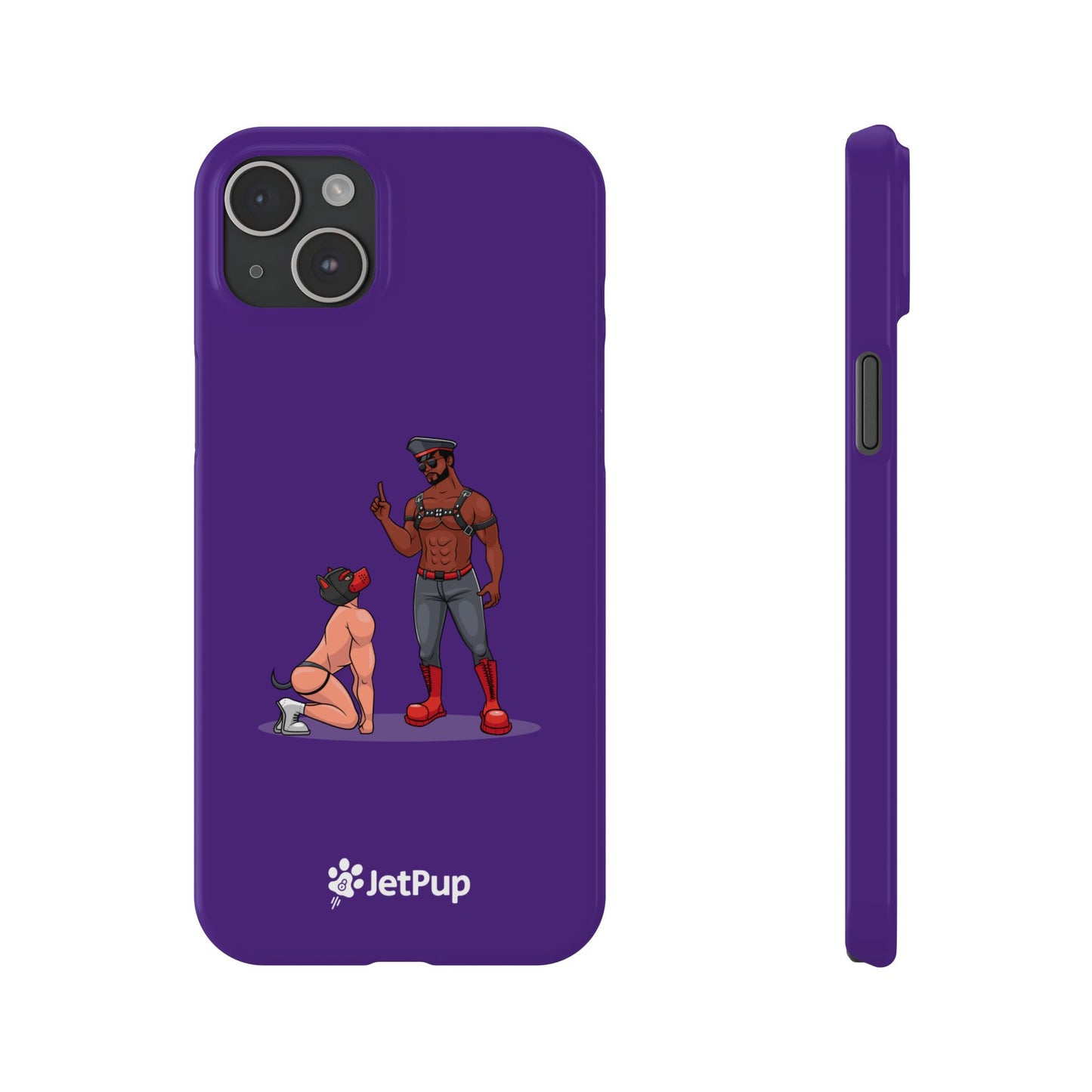 Sir & Pup Hood Slim iPhone Cases - Purple
