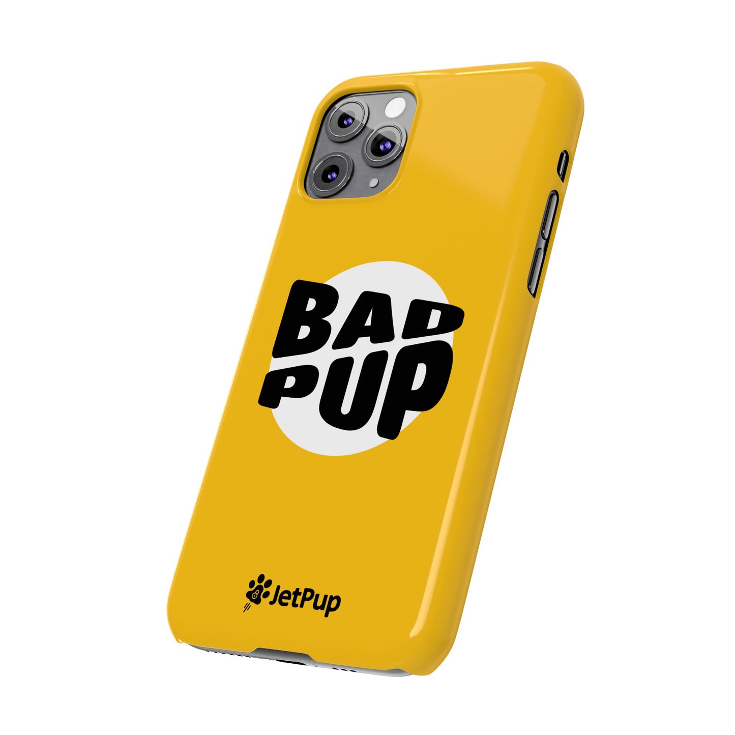 Bad Pup Slim iPhone Cases - Yellow