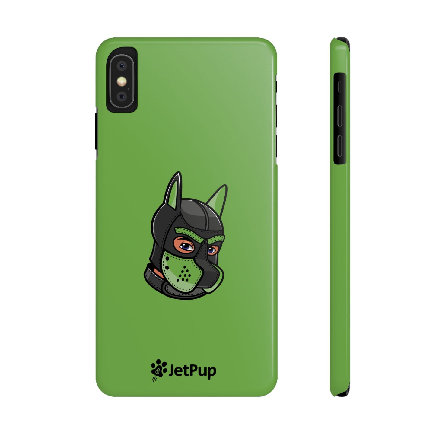 Pup Hood Slim iPhone Cases - Green