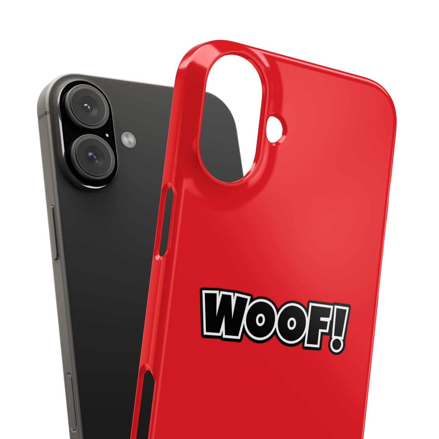 Woof Slim iPhone Cases - Red