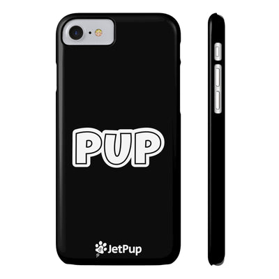 Pup Slim iPhone Cases - Black
