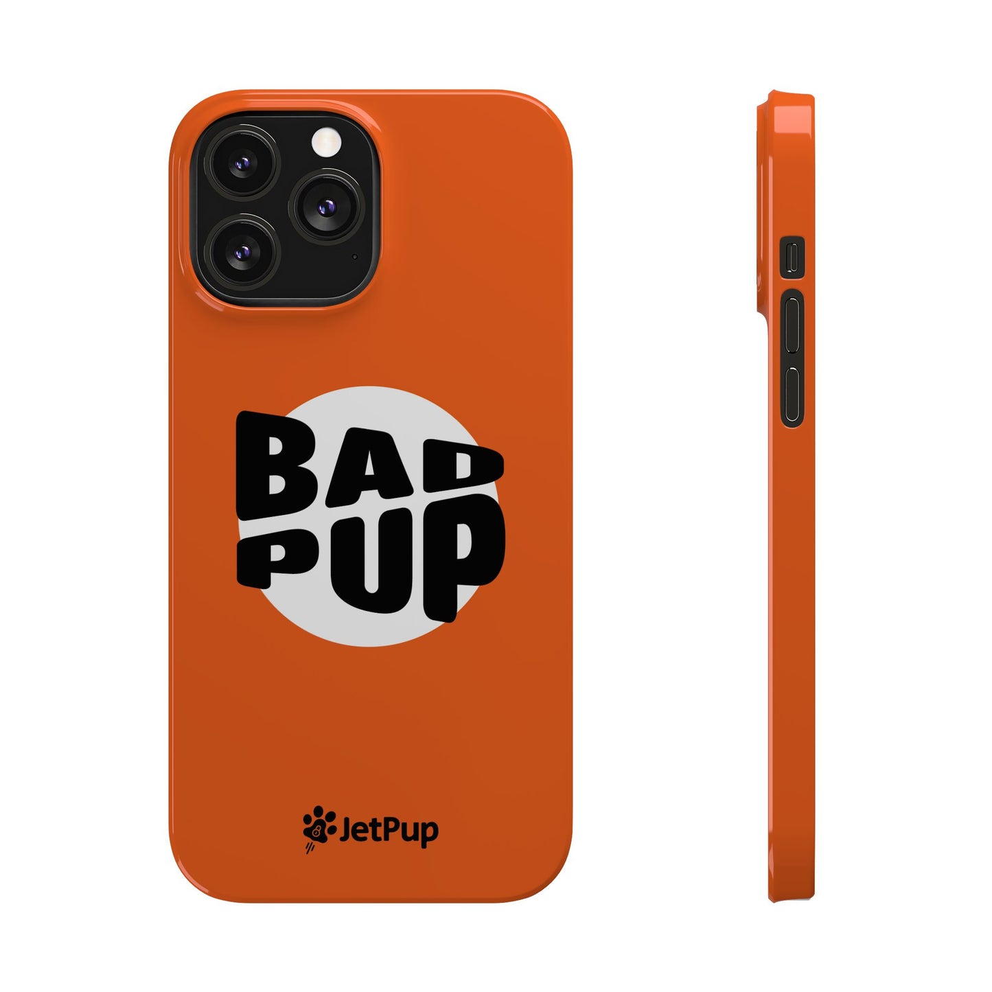 Bad Pup Slim iPhone Cases - Orange
