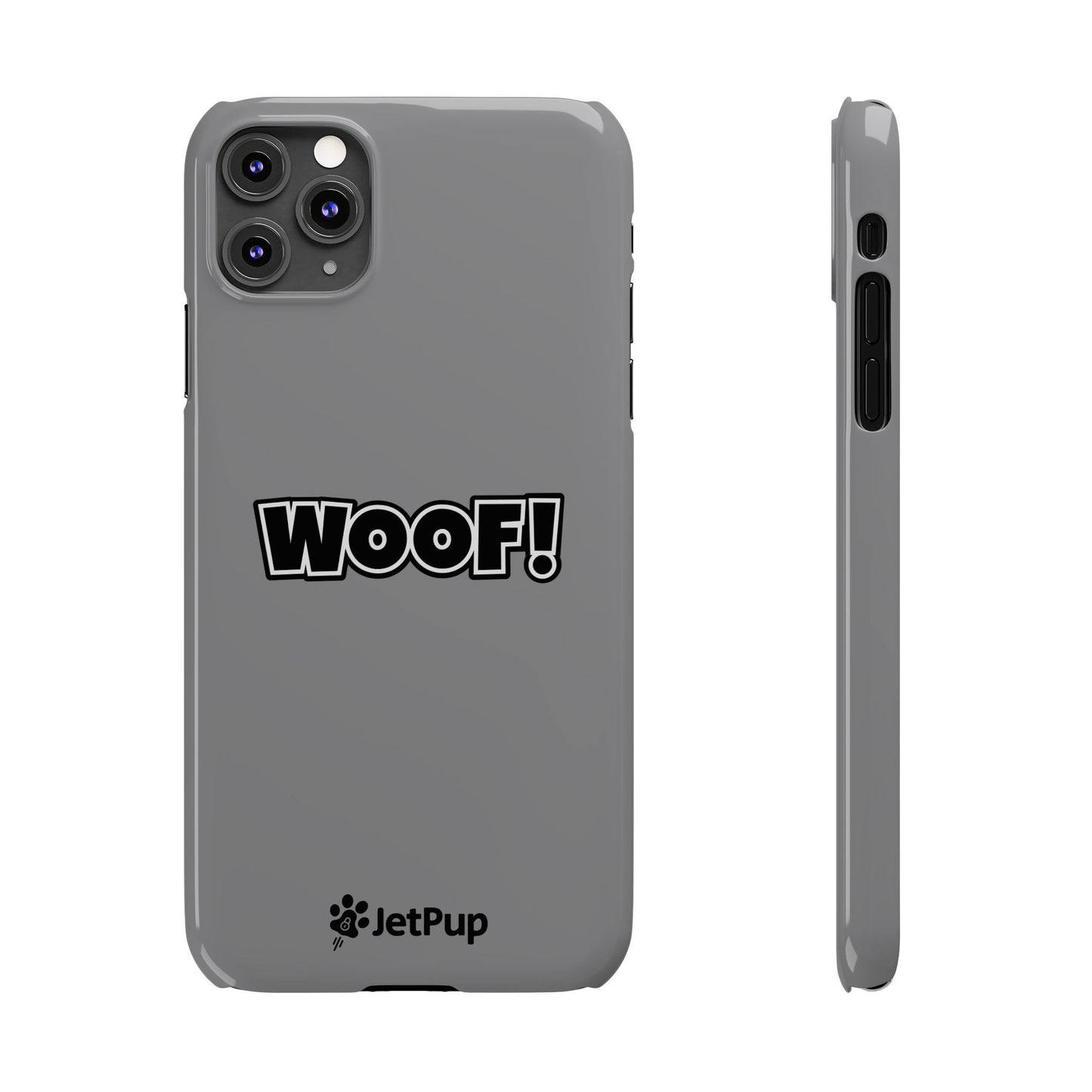 Woof Slim iPhone Cases - Grey
