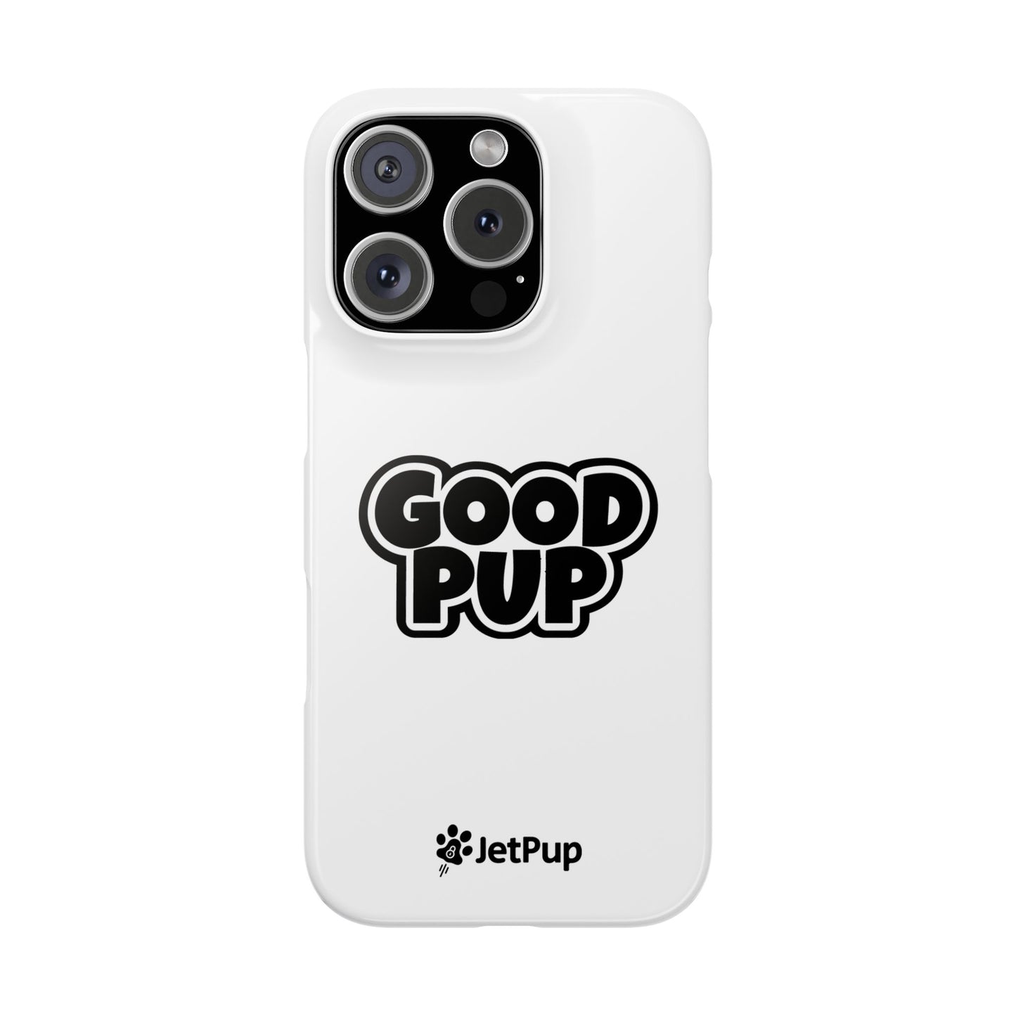 Good Pup Slim iPhone Cases - White