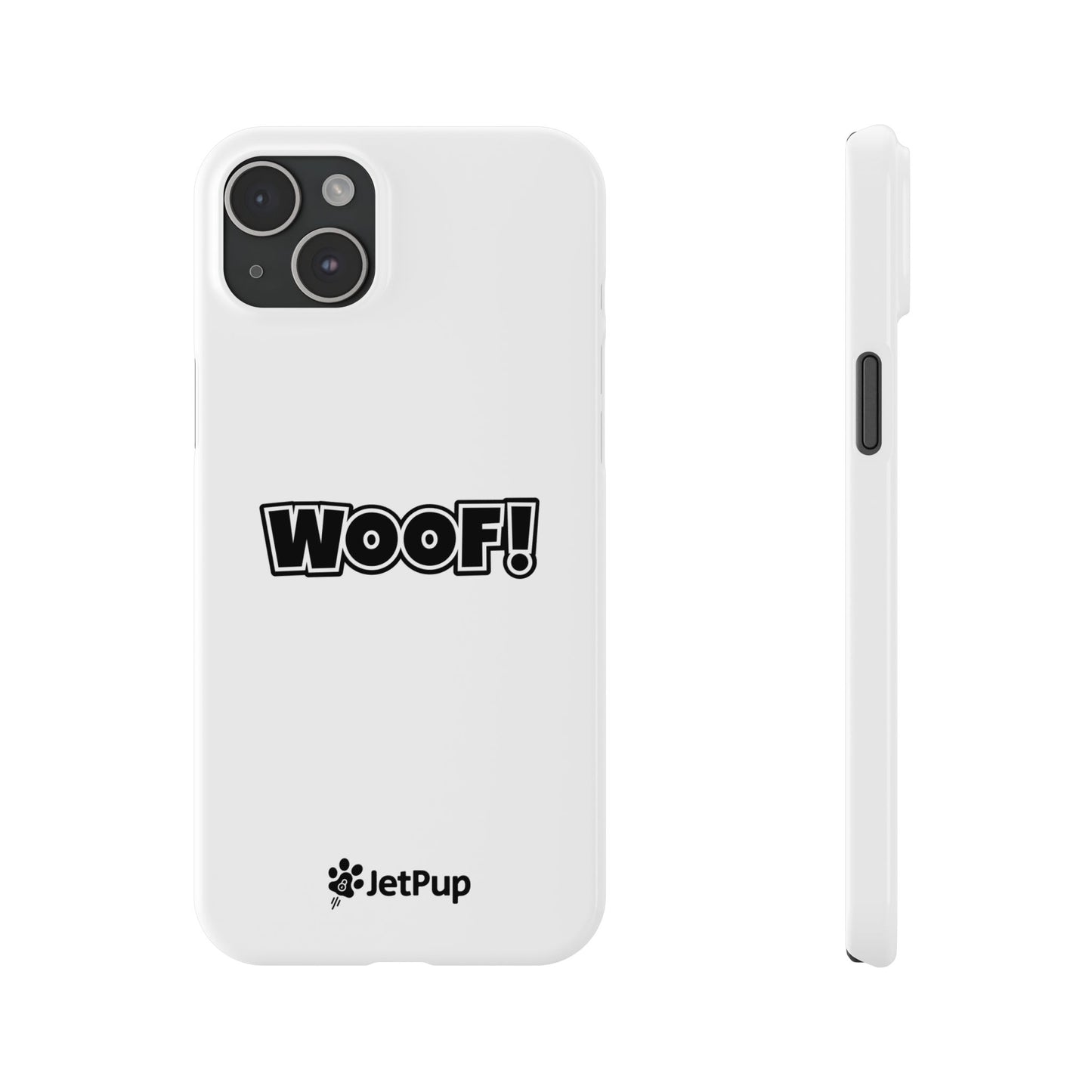Woof Slim iPhone Cases - White