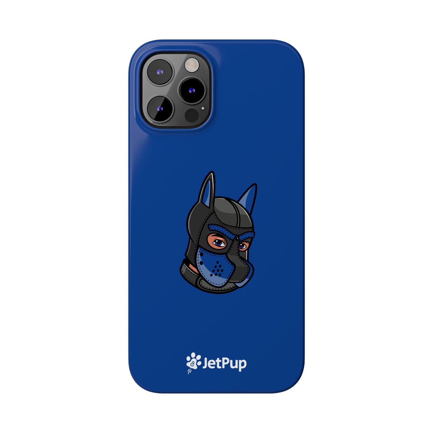 Pup Hood Slim iPhone Cases - Blue