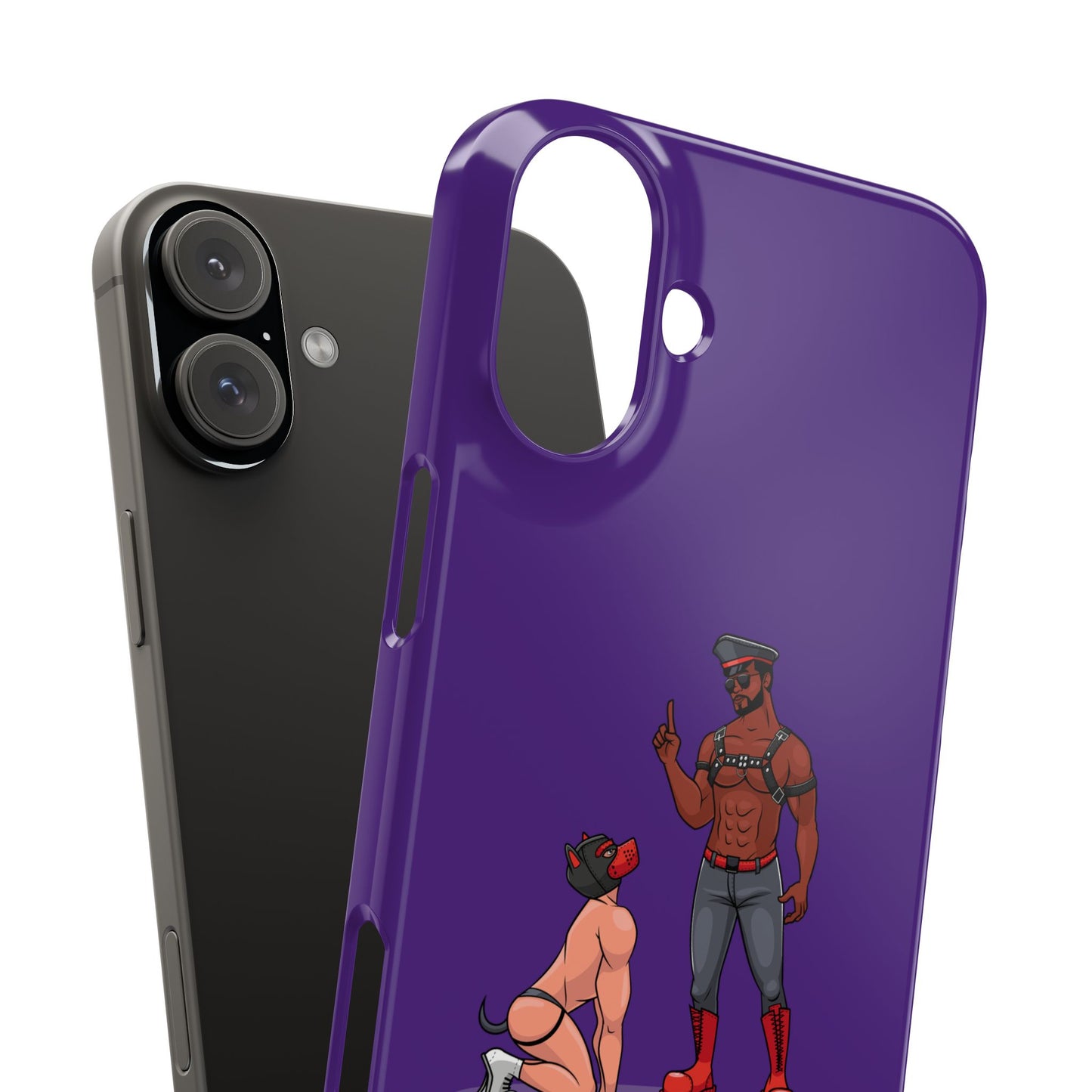 Sir & Pup Hood Slim iPhone Cases - Purple