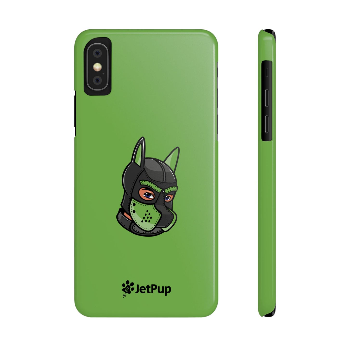 Pup Hood Slim iPhone Cases - Green