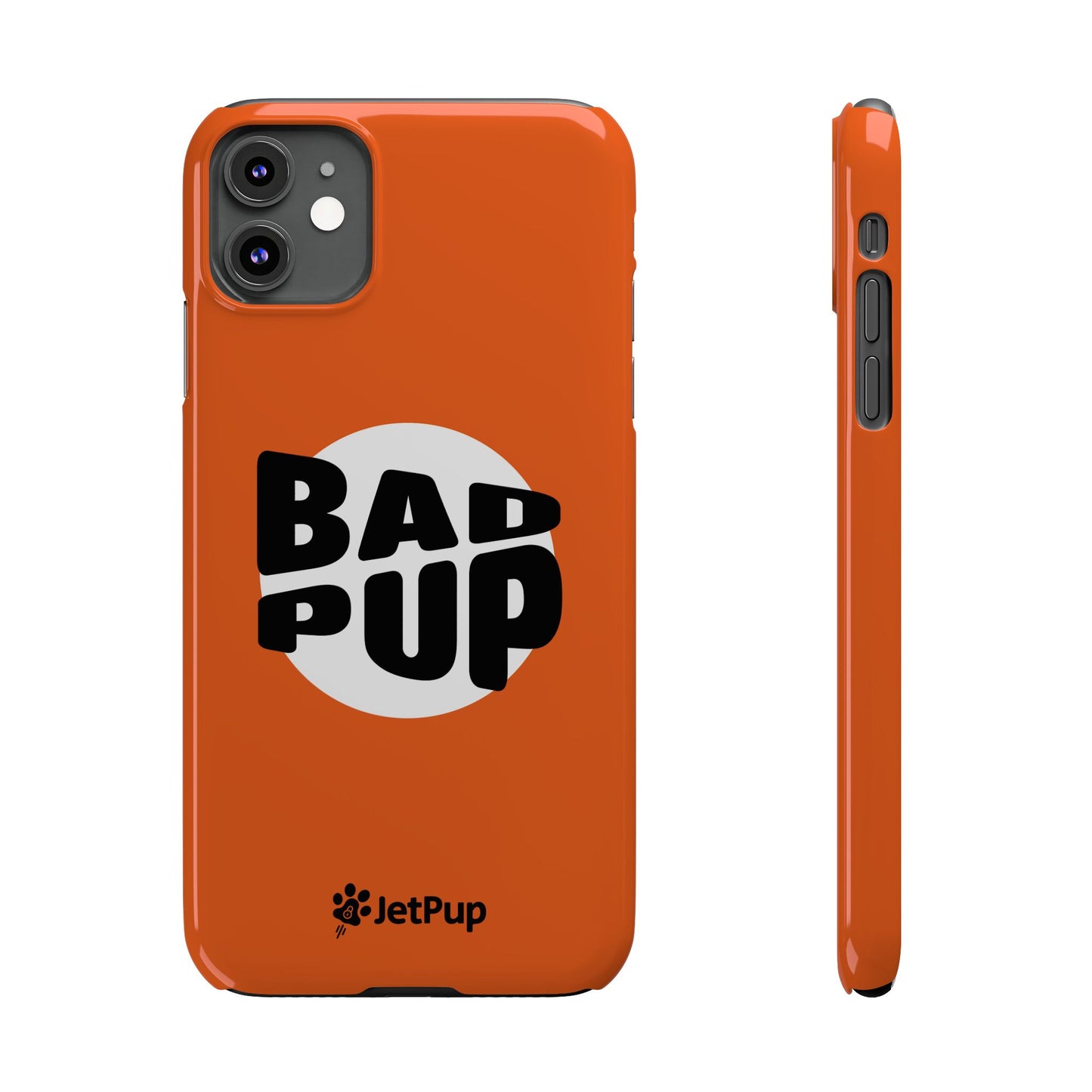 Bad Pup Slim iPhone Cases - Orange