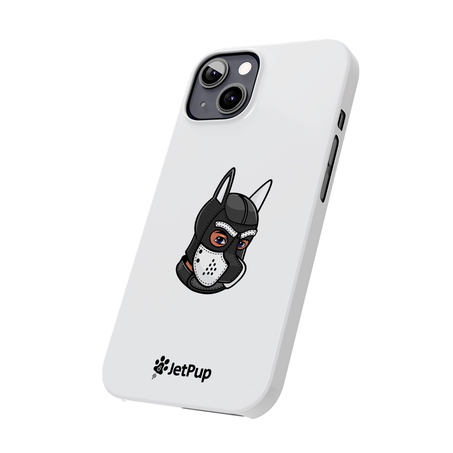 Pup Hood Slim iPhone Cases - White