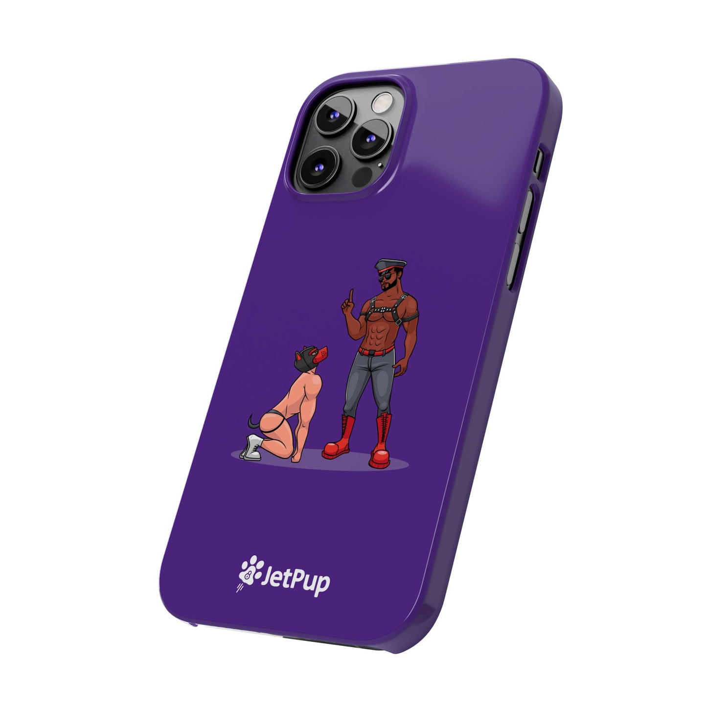 Sir & Pup Hood Slim iPhone Cases - Purple
