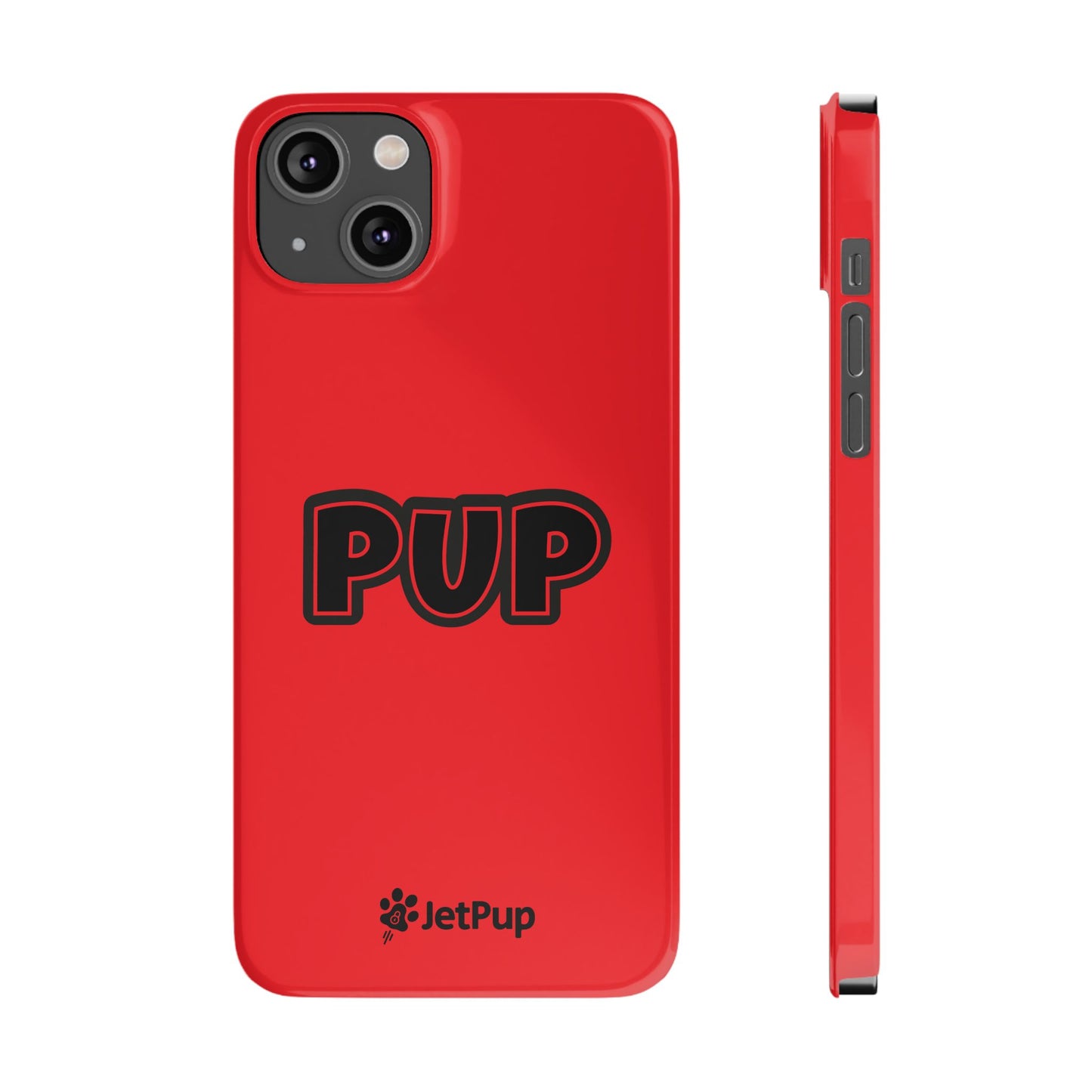 Pup Slim iPhone Cases - Red