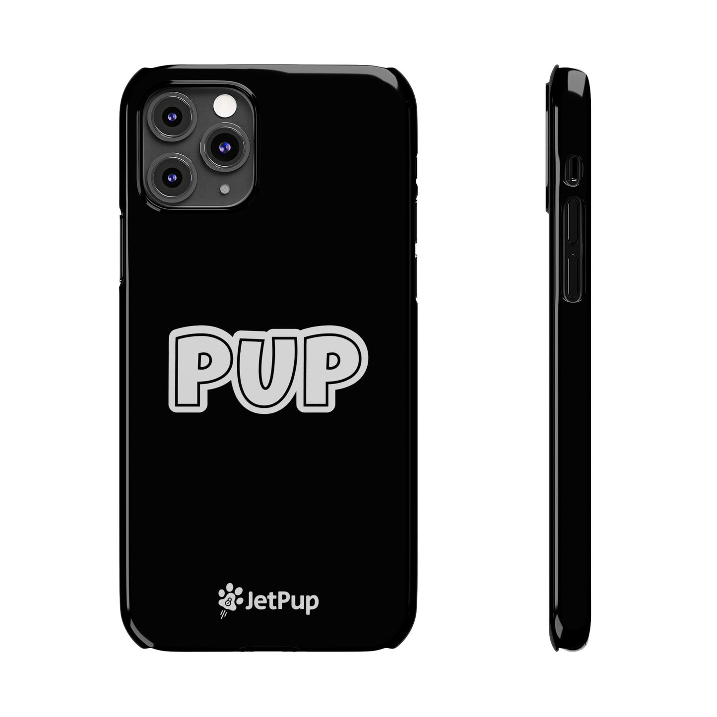 Pup Slim iPhone Cases - Black