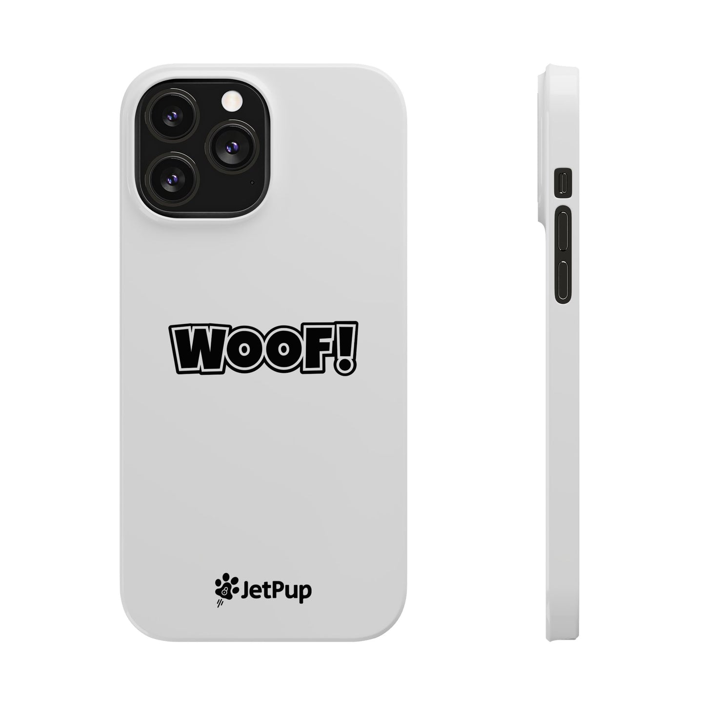 Woof Slim iPhone Cases - White