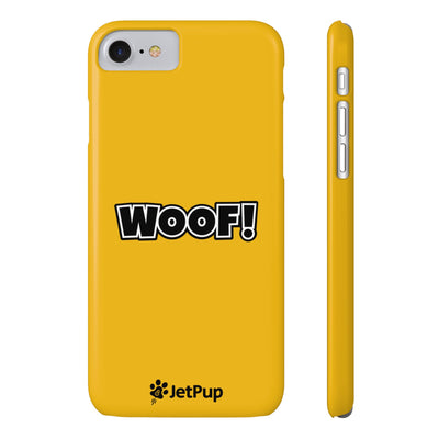 Woof Slim iPhone Cases - Yellow