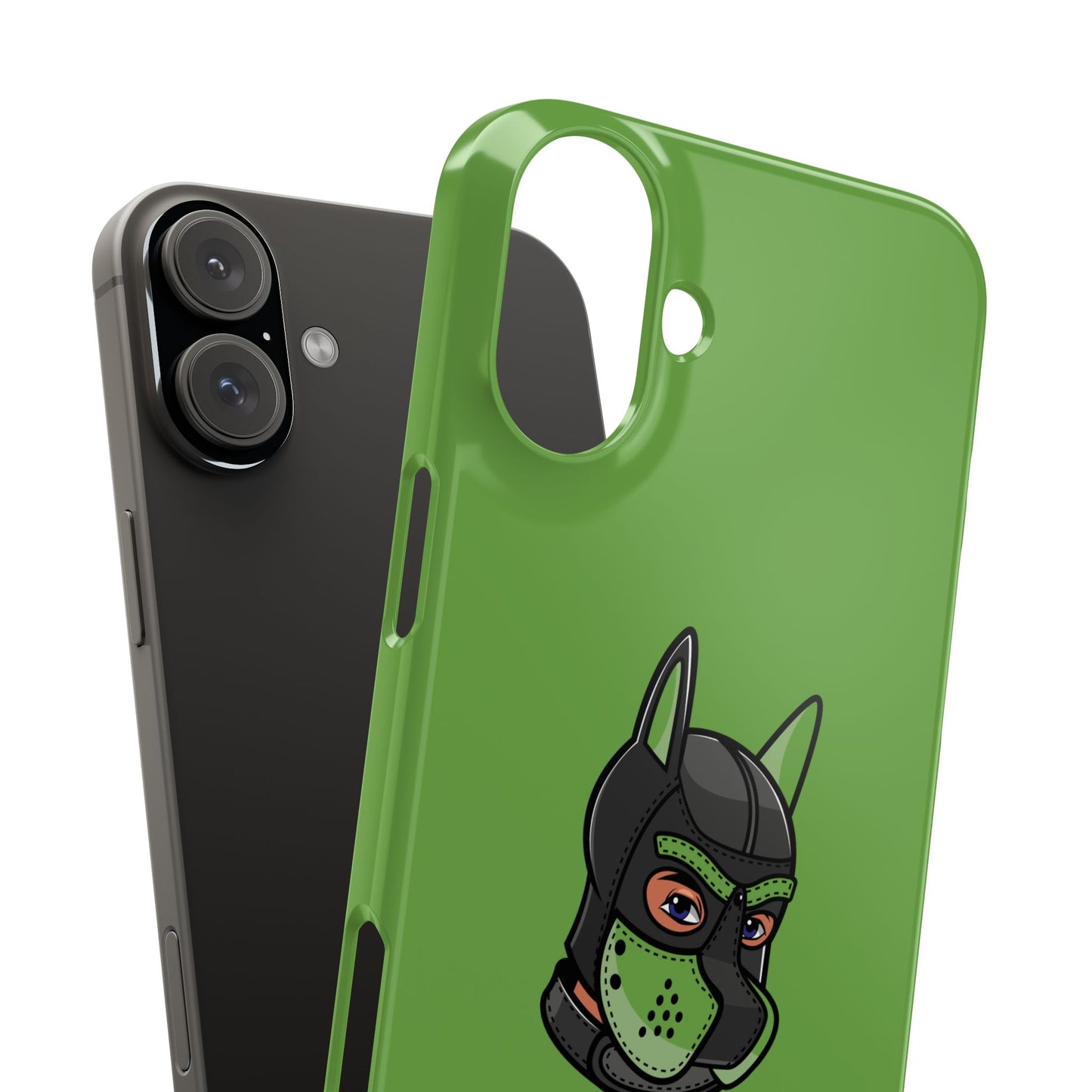 Pup Hood Slim iPhone Cases - Green