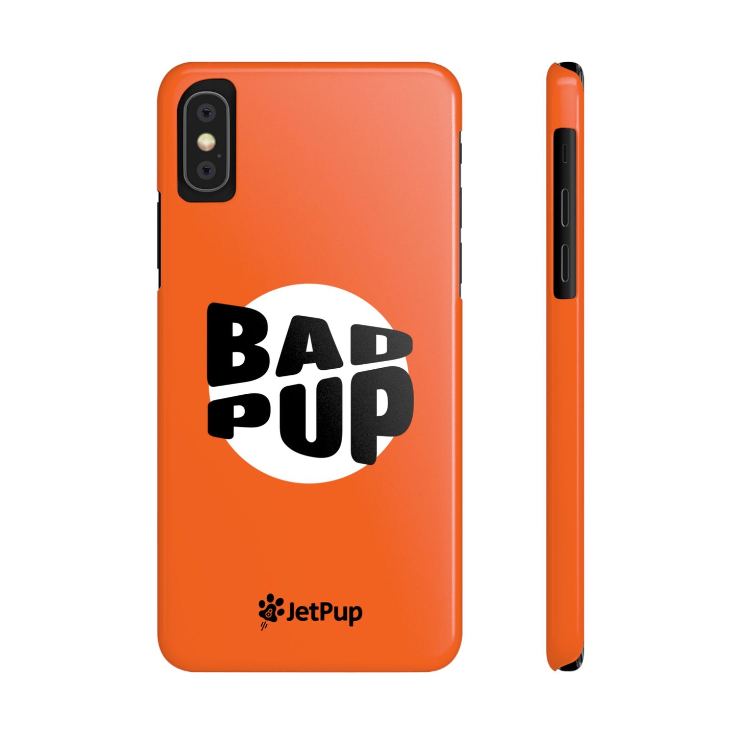 Bad Pup Slim iPhone Cases - Orange