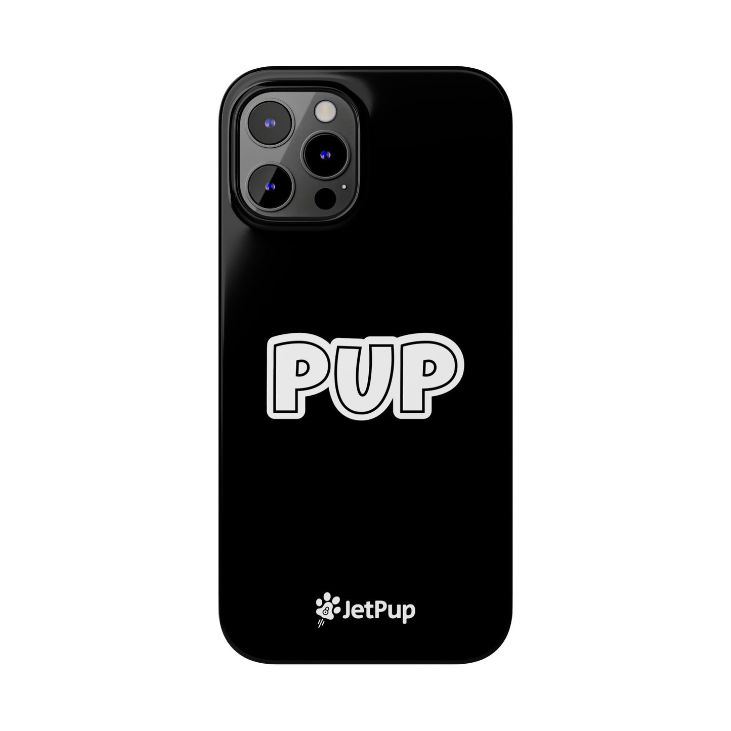 Pup Slim iPhone Cases - Black