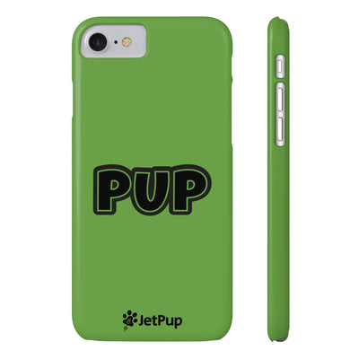 Pup Slim iPhone Cases - Green