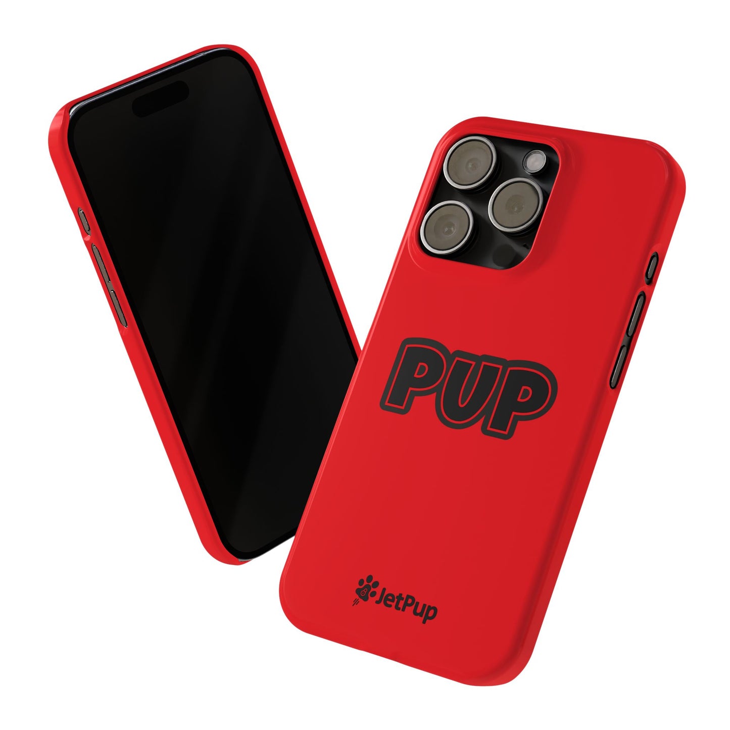 Pup Slim iPhone Cases - Red