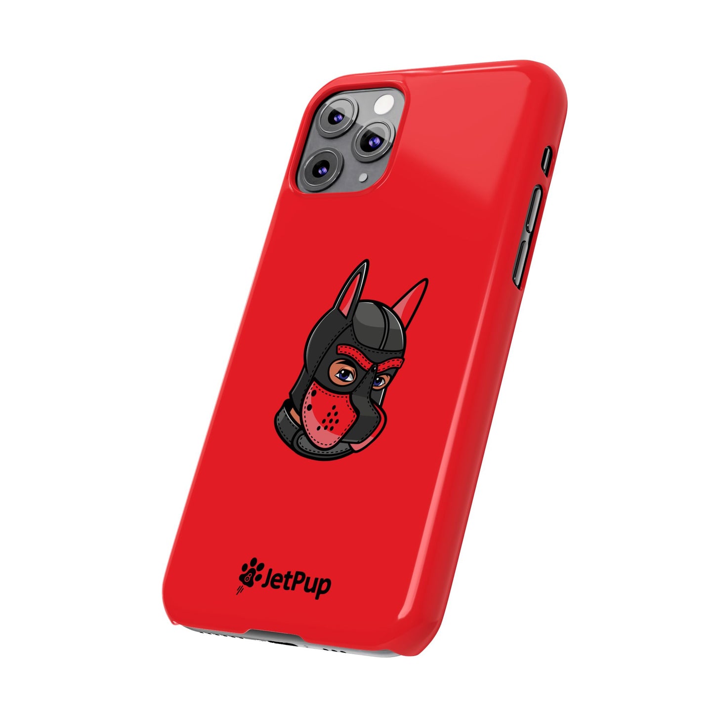 Pup Hood Slim iPhone Cases - Red