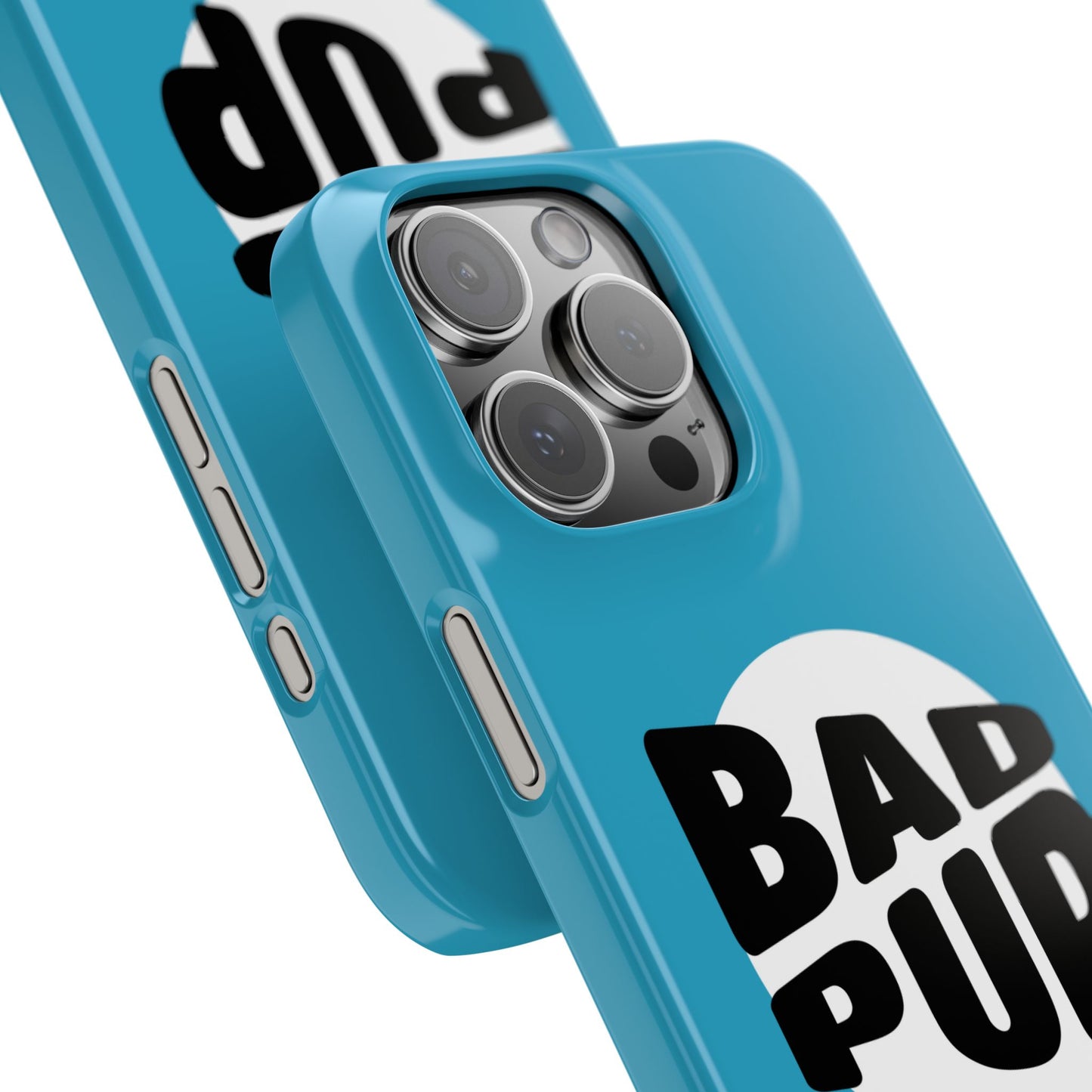 Bad Pup Slim iPhone Cases - Turquoise