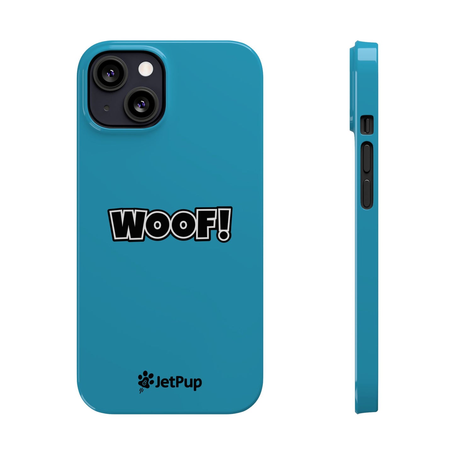 Woof Slim iPhone Cases -Turquoise