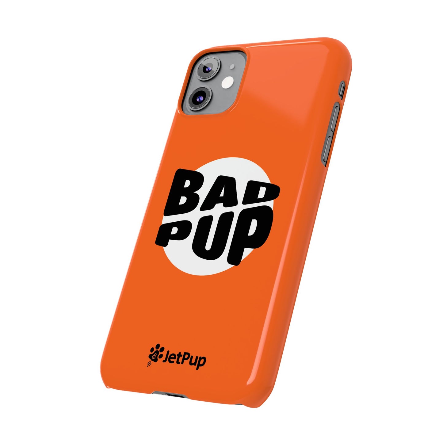 Bad Pup Slim iPhone Cases - Orange