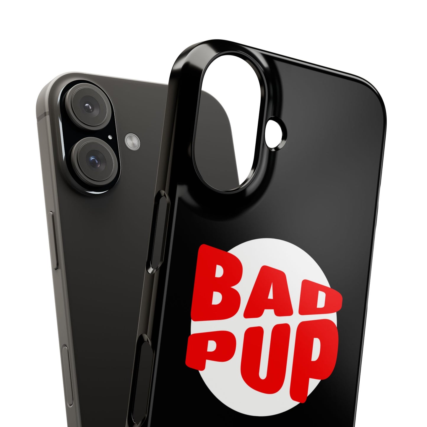 Bad Pup Slim iPhone Cases - Black