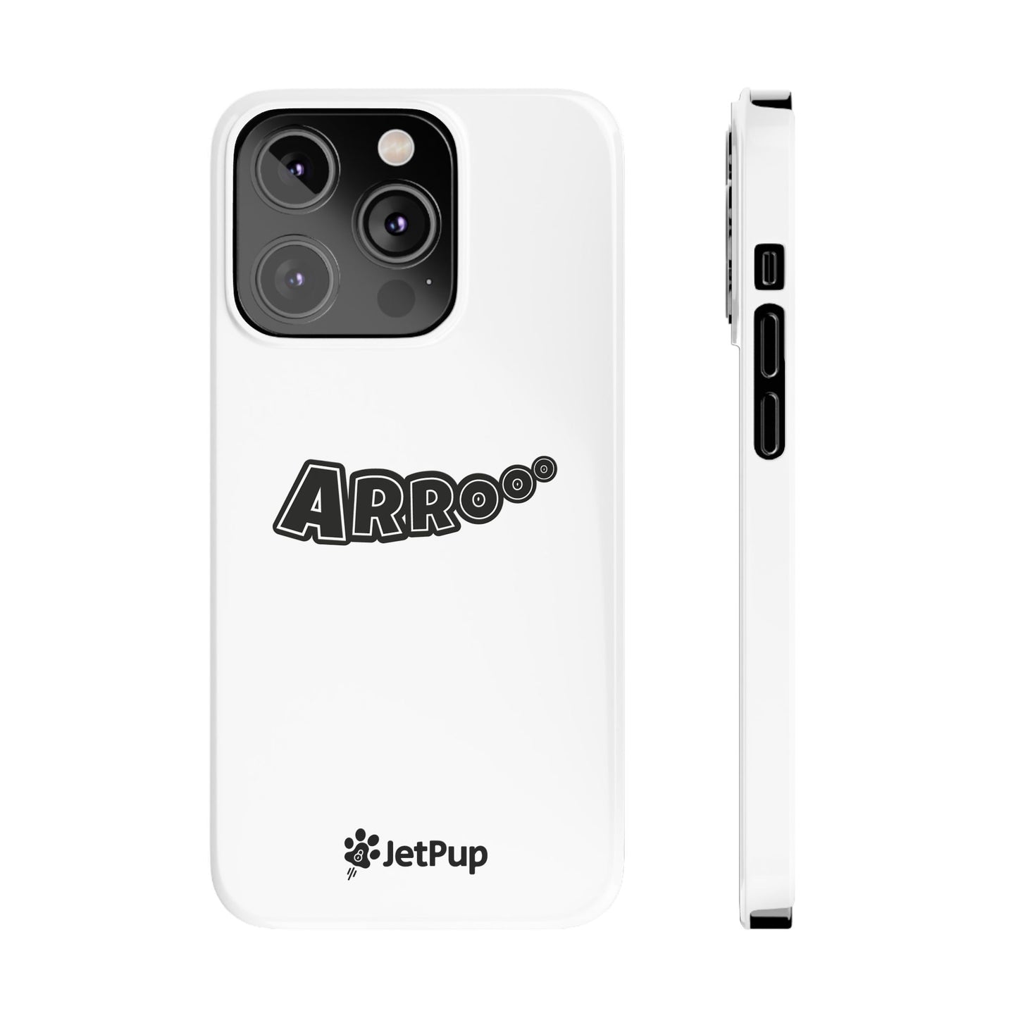 Arrooo Slim iPhone Cases - White