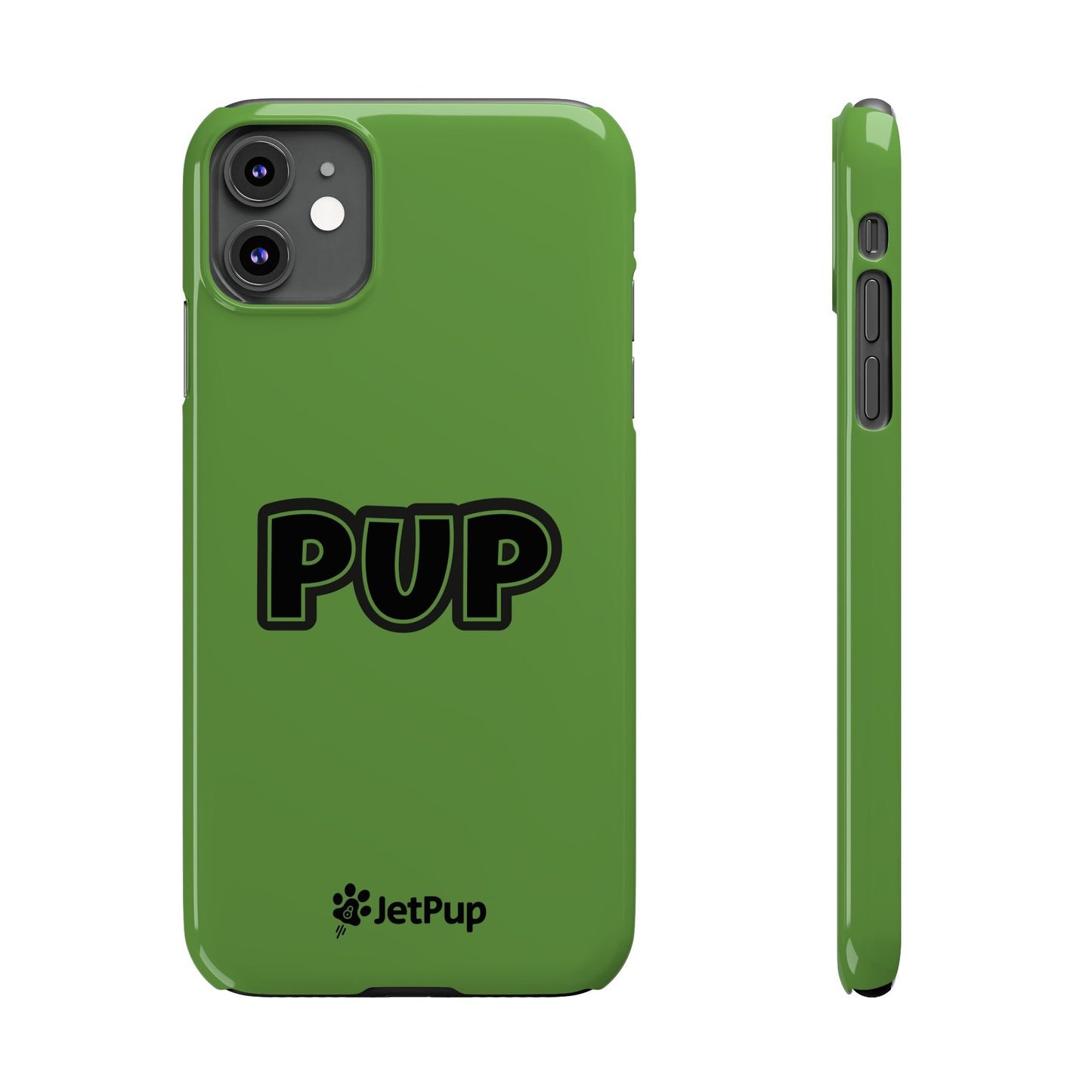 Pup Slim iPhone Cases - Green