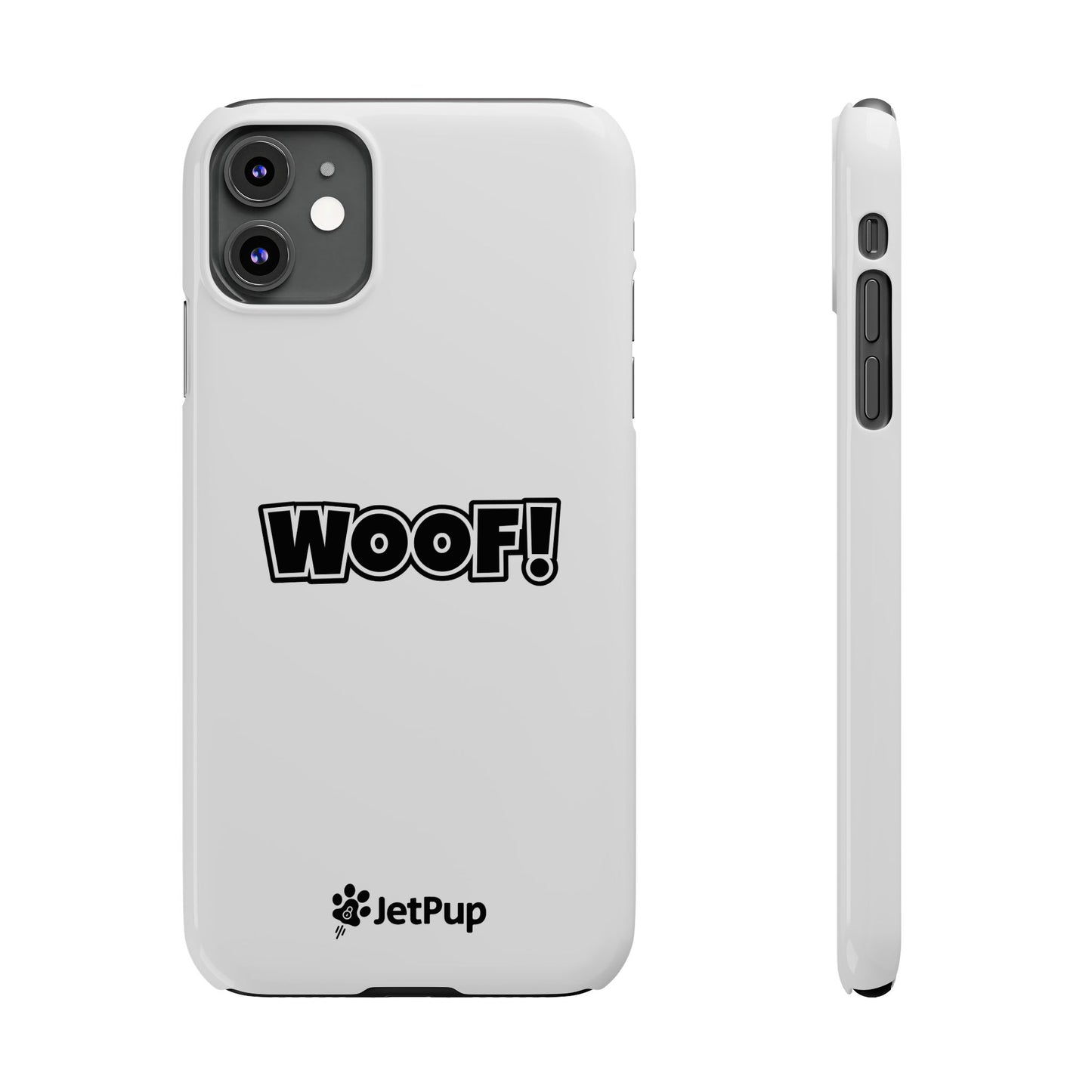 Woof Slim iPhone Cases - White