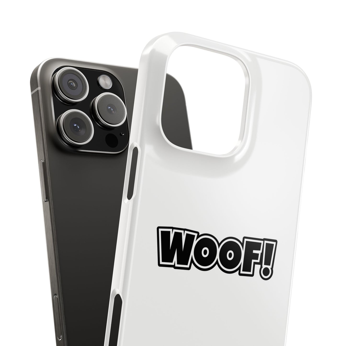 Woof Slim iPhone Cases - White