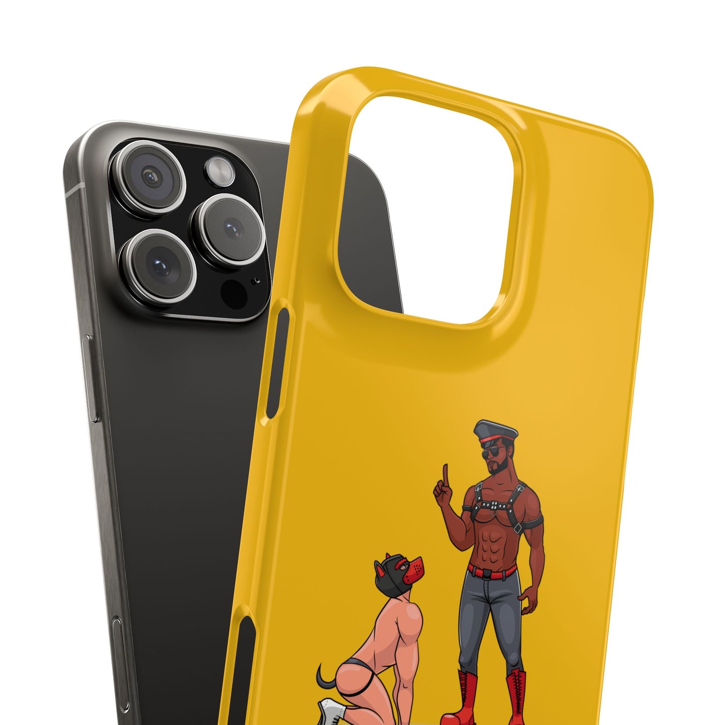 Sir & Pup Hood Slim iPhone Cases - Yellow