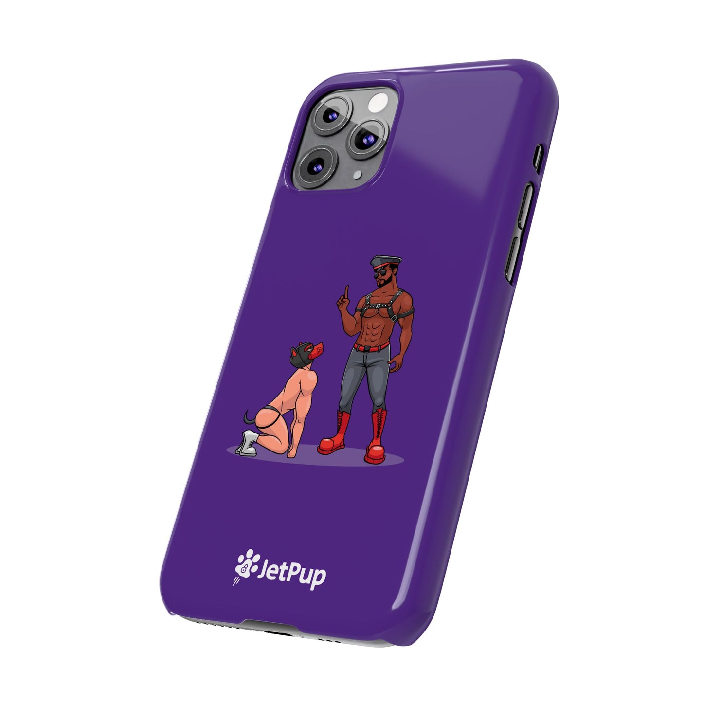 Sir & Pup Hood Slim iPhone Cases - Purple