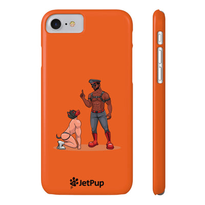 Sir & Pup Hood Slim iPhone Cases - Orange