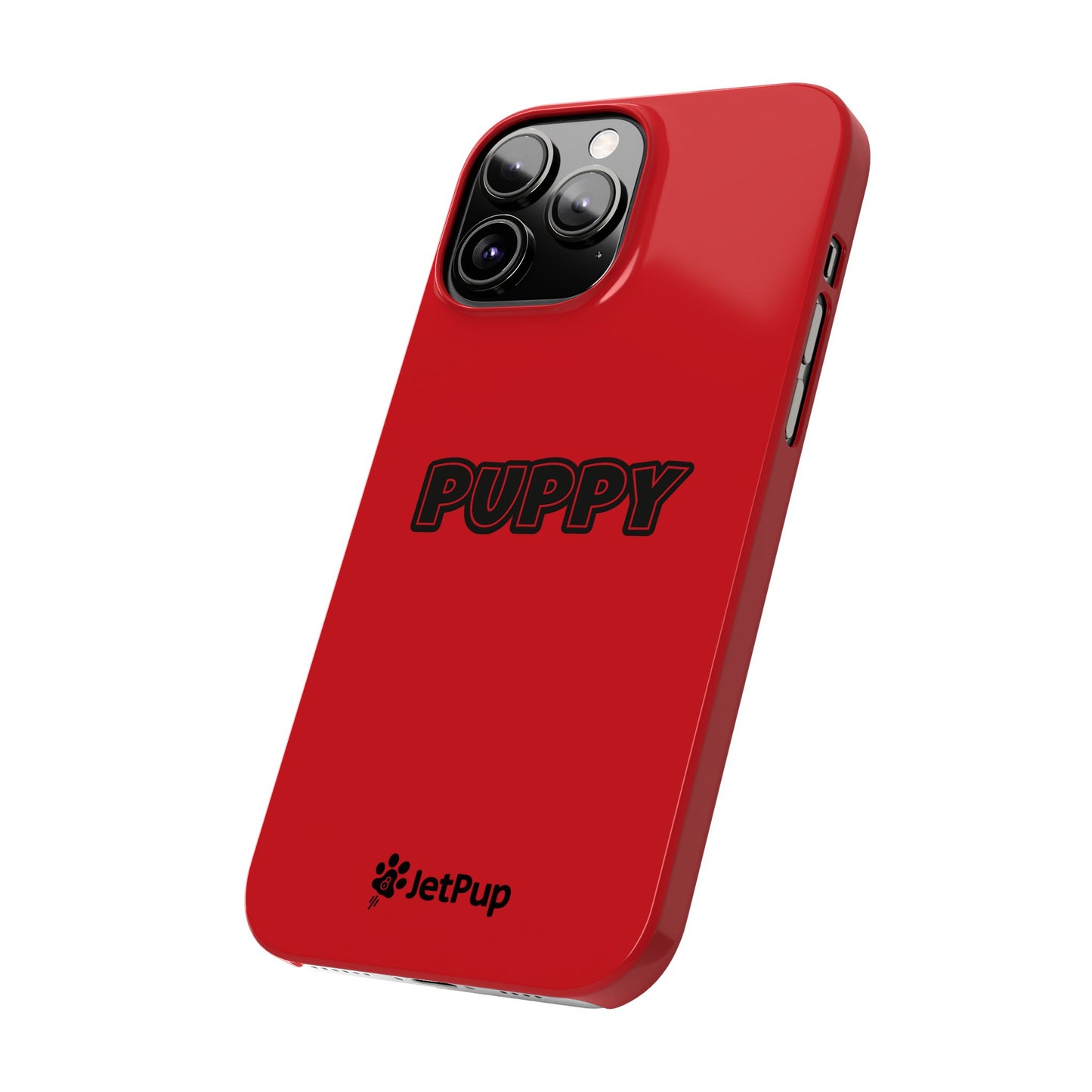 Puppy Slim iPhone Cases - Red