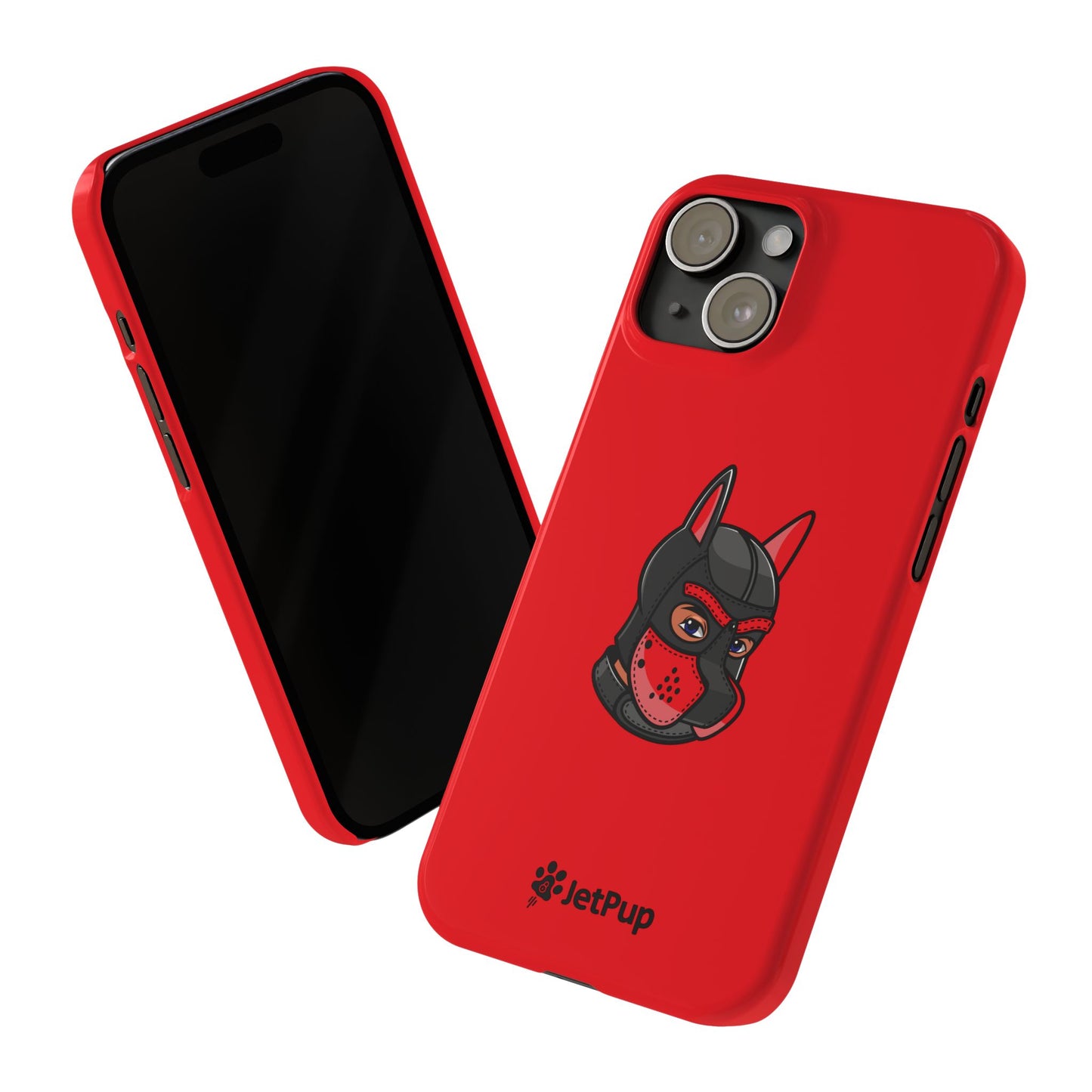 Pup Hood Slim iPhone Cases - Red