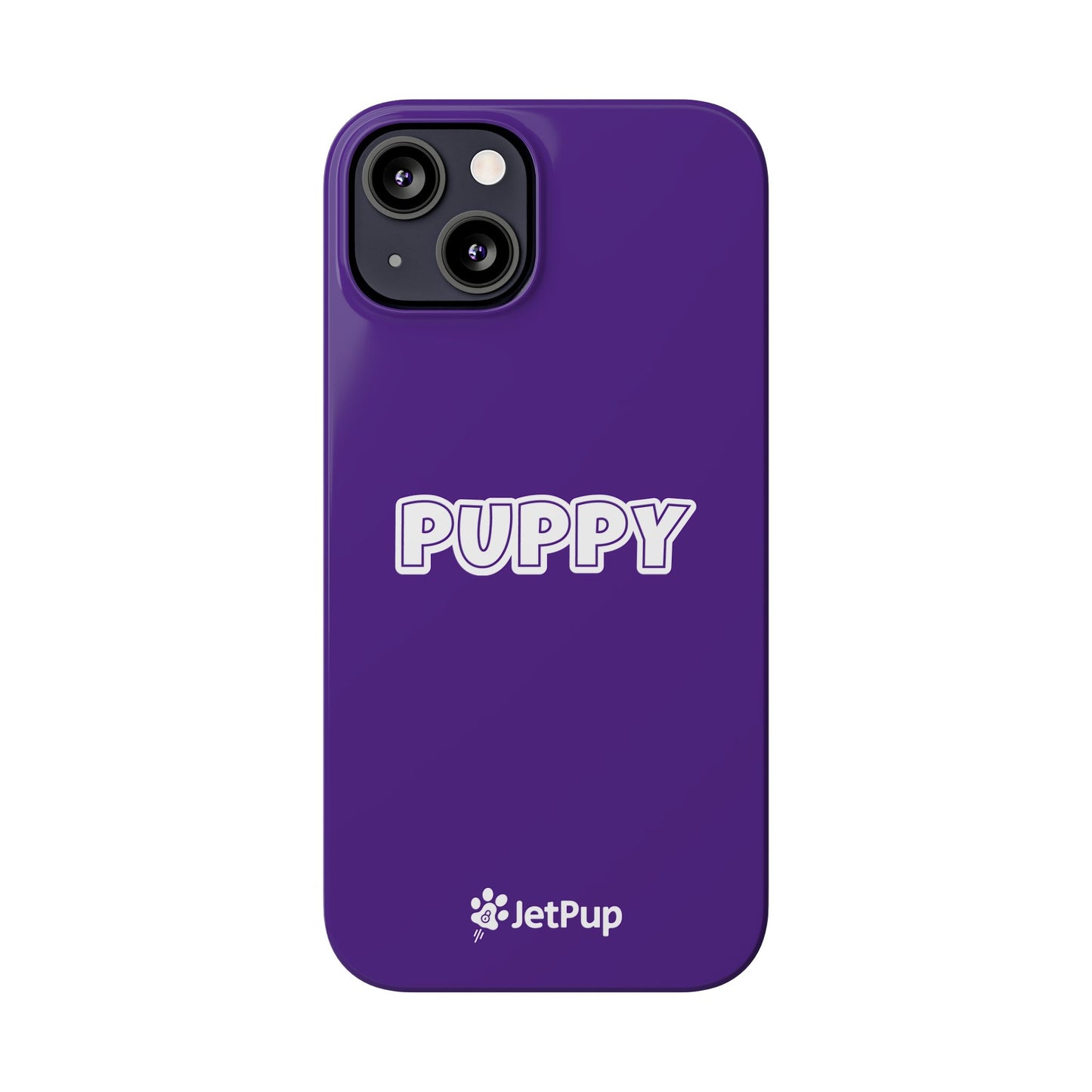 Puppy Slim iPhone Cases - Purple