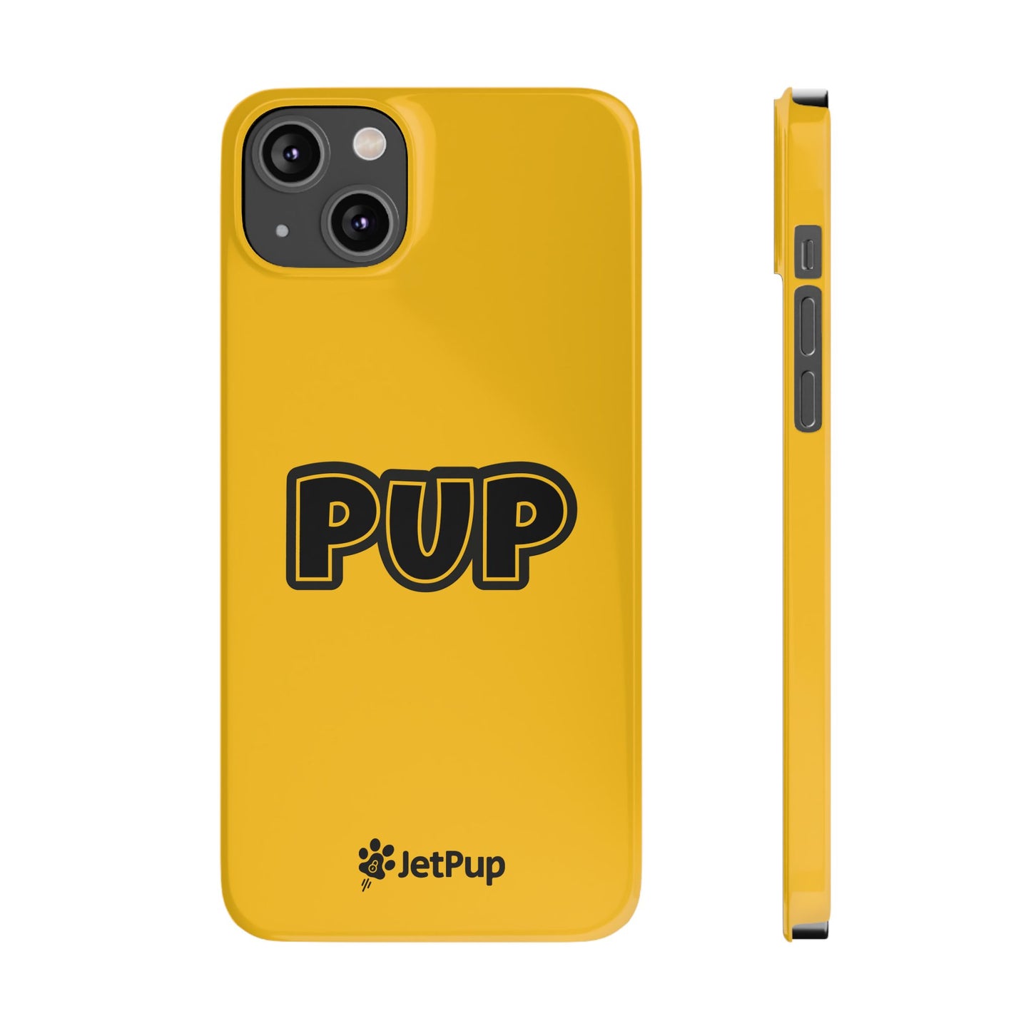 Pup Slim iPhone Cases - Yellow