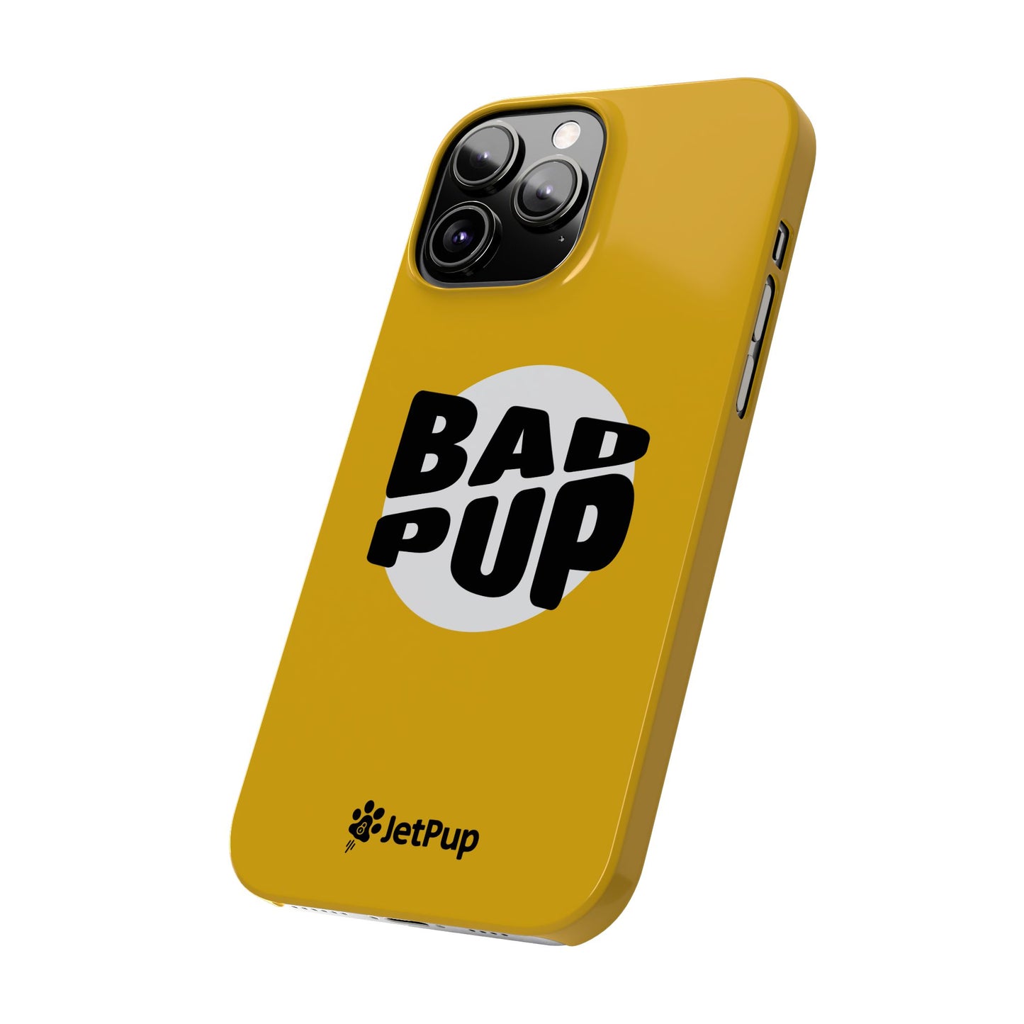 Bad Pup Slim iPhone Cases - Yellow