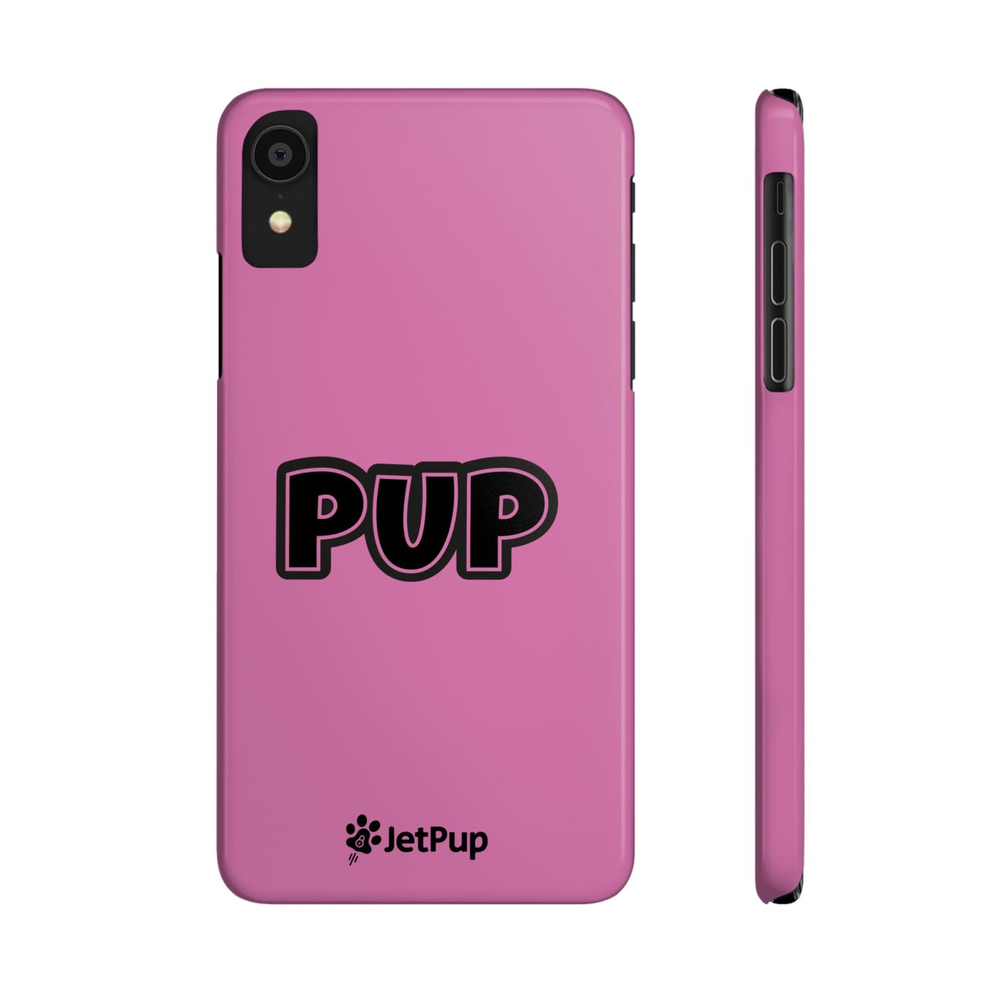 Pup Slim iPhone Cases - Pink