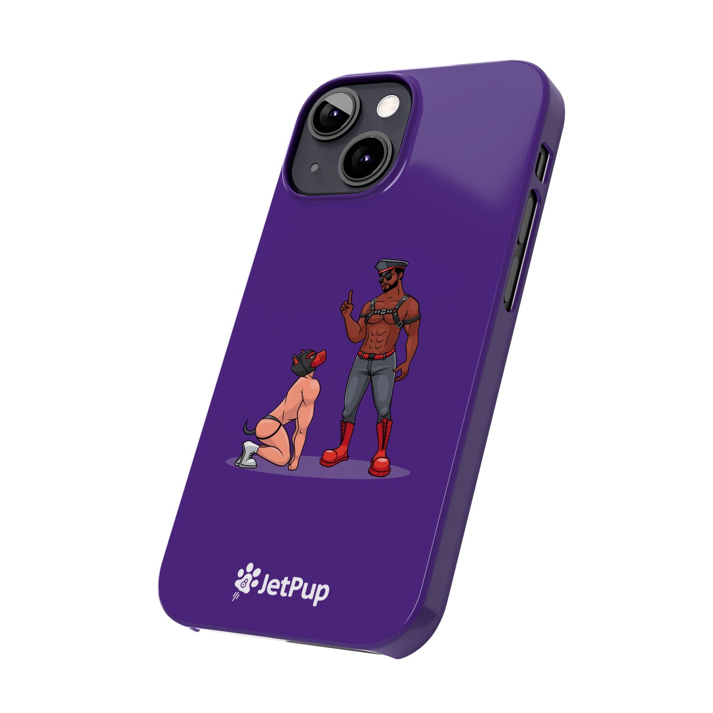 Sir & Pup Hood Slim iPhone Cases - Purple