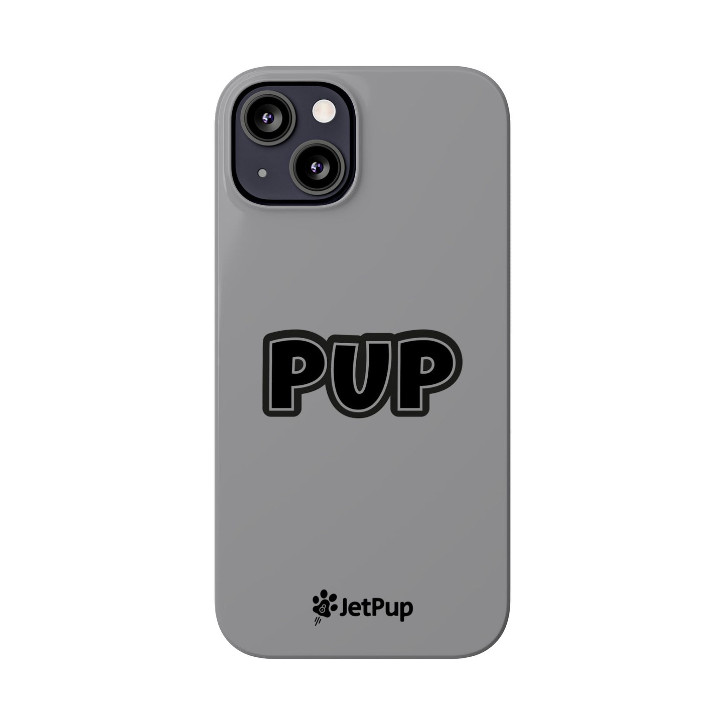 Pup Slim iPhone Cases - Grey